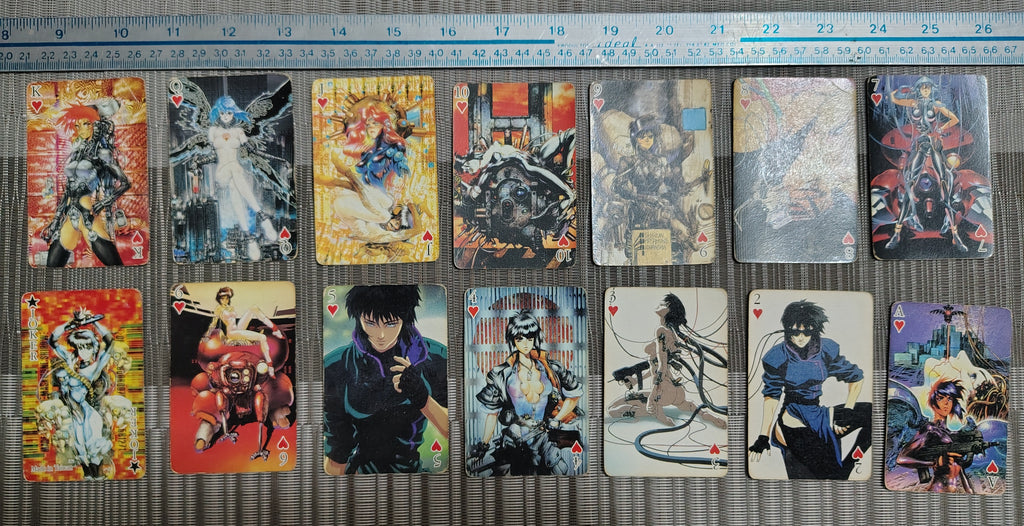 Baraja de Cartas Artística Estilo Anime Cyberpunk – Diseño Retro Coleccionable – Segunda Mano