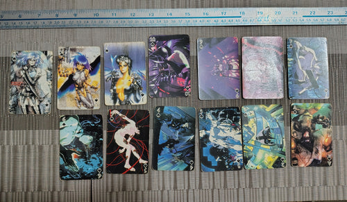 Baraja de Cartas Anime Cyberpunk Retro – Diseño Único (Estilo Ghost in the Shell) - Única Unidad