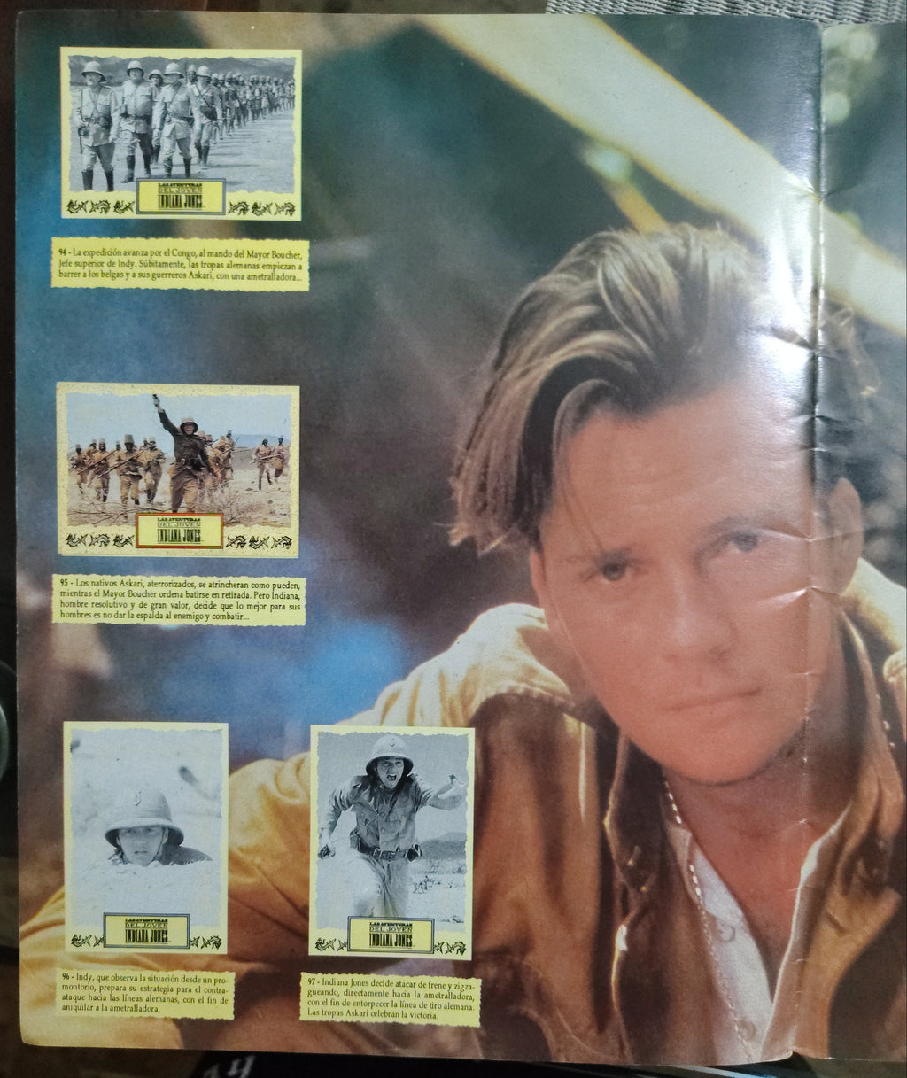 Álbum de Láminas Incompleto (Vintage 80s/90s) – Temática Indiana Jones y la Última Cruzada – Artículo de Colección / Segunda Mano