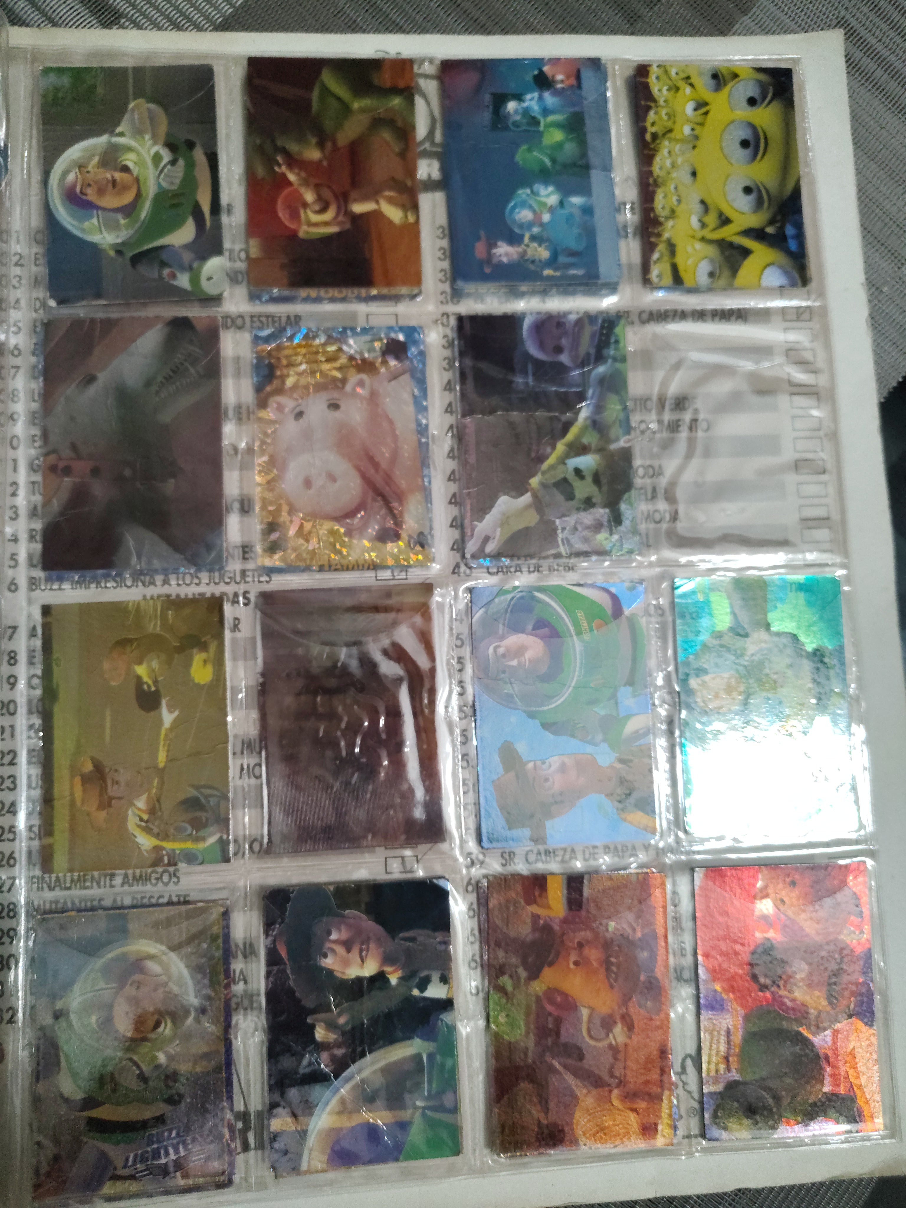 Álbum Toy Story Super Yupi Card + Tarjetas Originales Disney Pixar Colección Vintage
