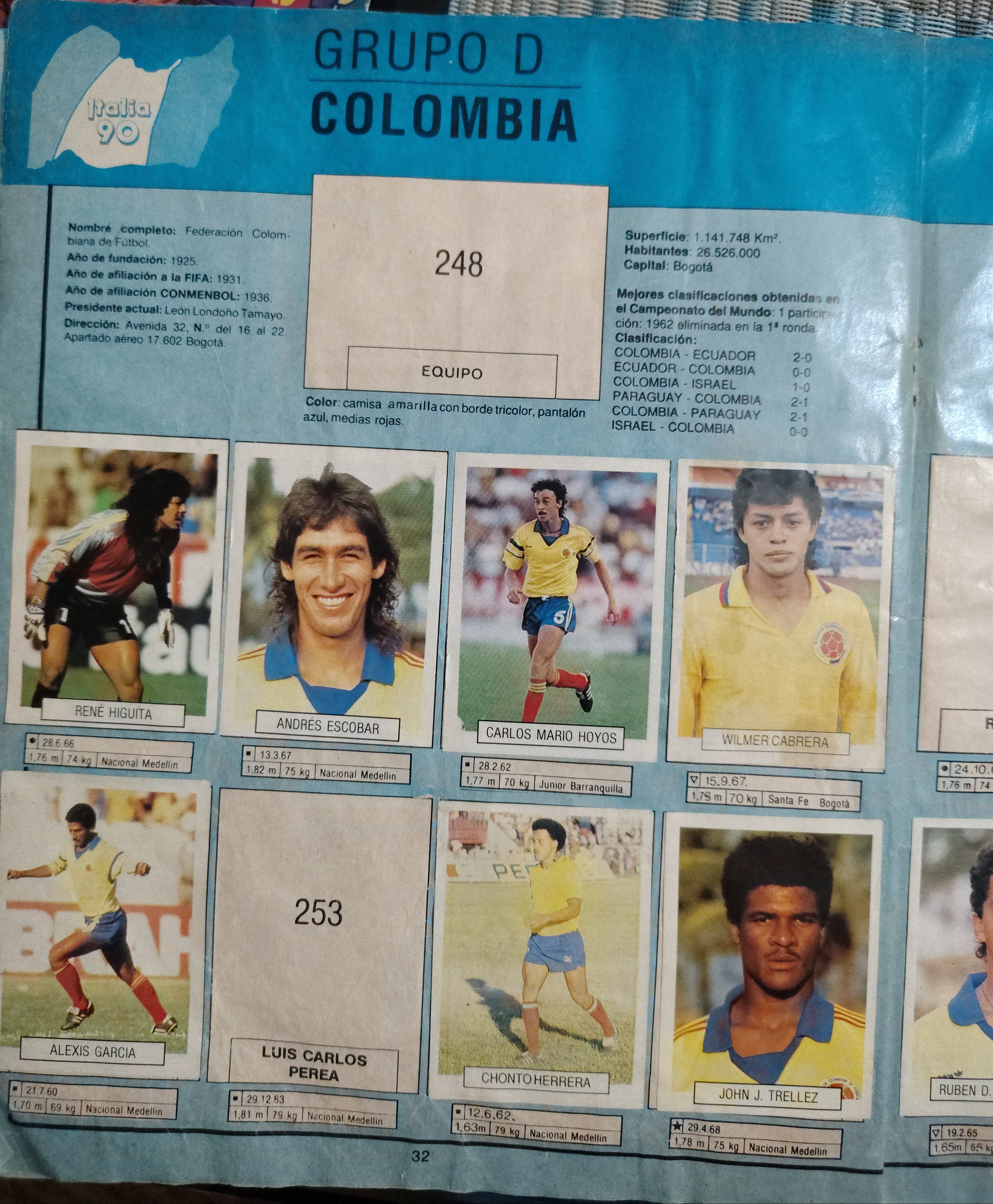 Álbum Copa Mundo Italia 90 vintage para colección / repuestos ⚽📘