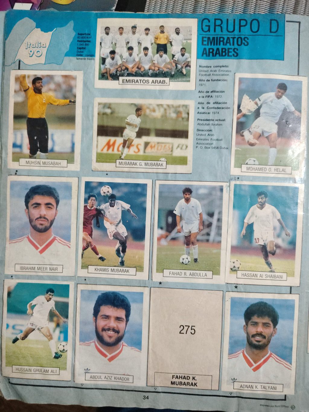 Álbum Copa Mundo Italia 90 vintage para colección / repuestos ⚽📘
