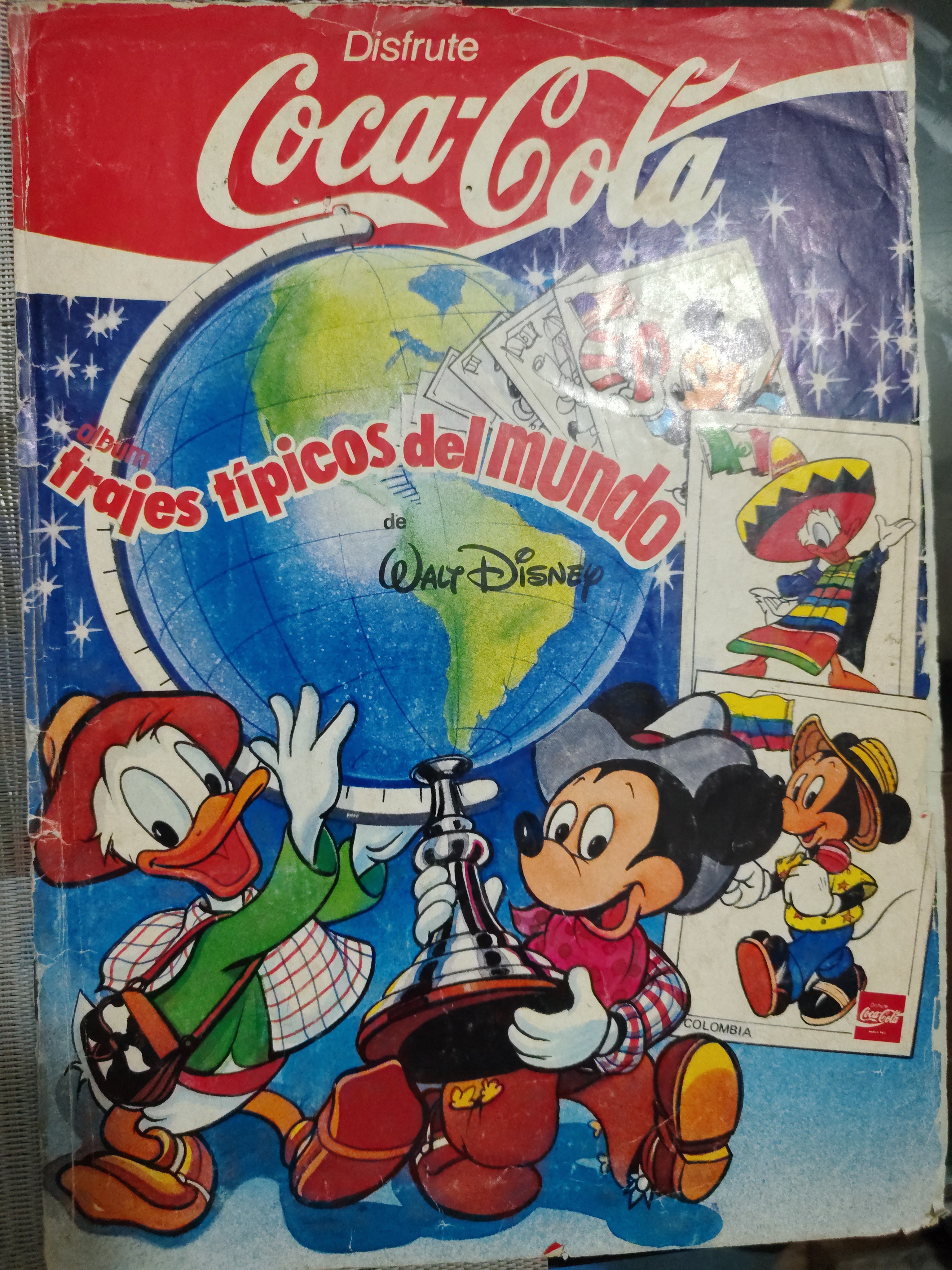 Lote de 2 Álbumes Incompletos (Años 90) – Temática Olimpiadas 92 y Trajes Típicos (Promocionales Retro) – Segunda Mano