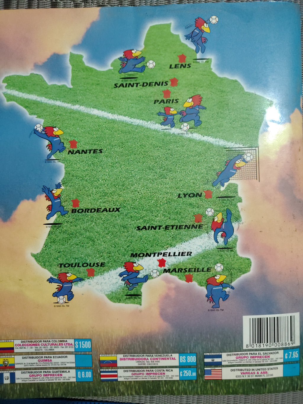Álbum oficial de la Copa del Mundo FIFA World Cup France 1998, producido por Panini.