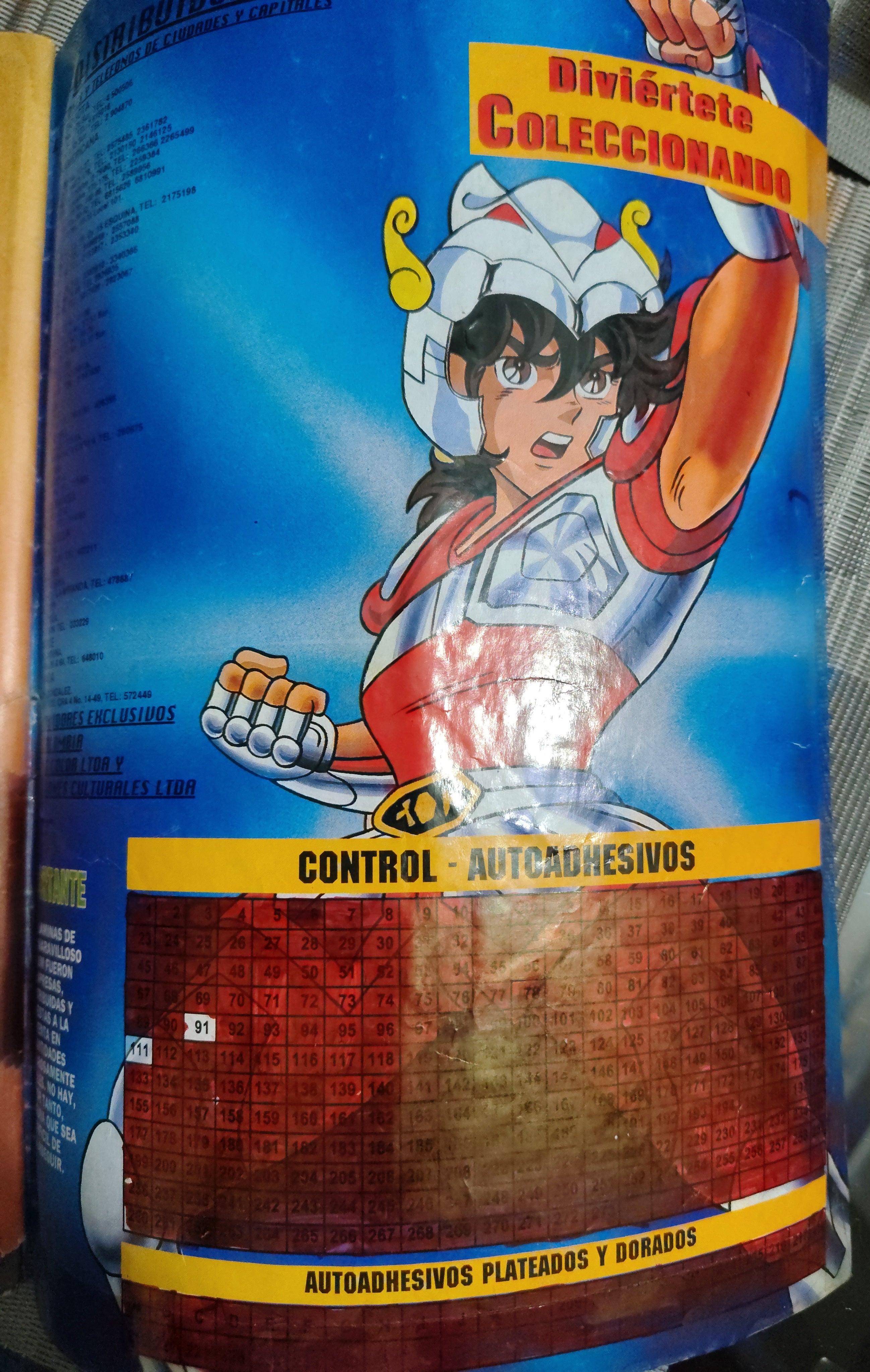 Álbum Caballeros del Zodiaco Original Editorial Navarrete Vintage Saint Seiya Colección