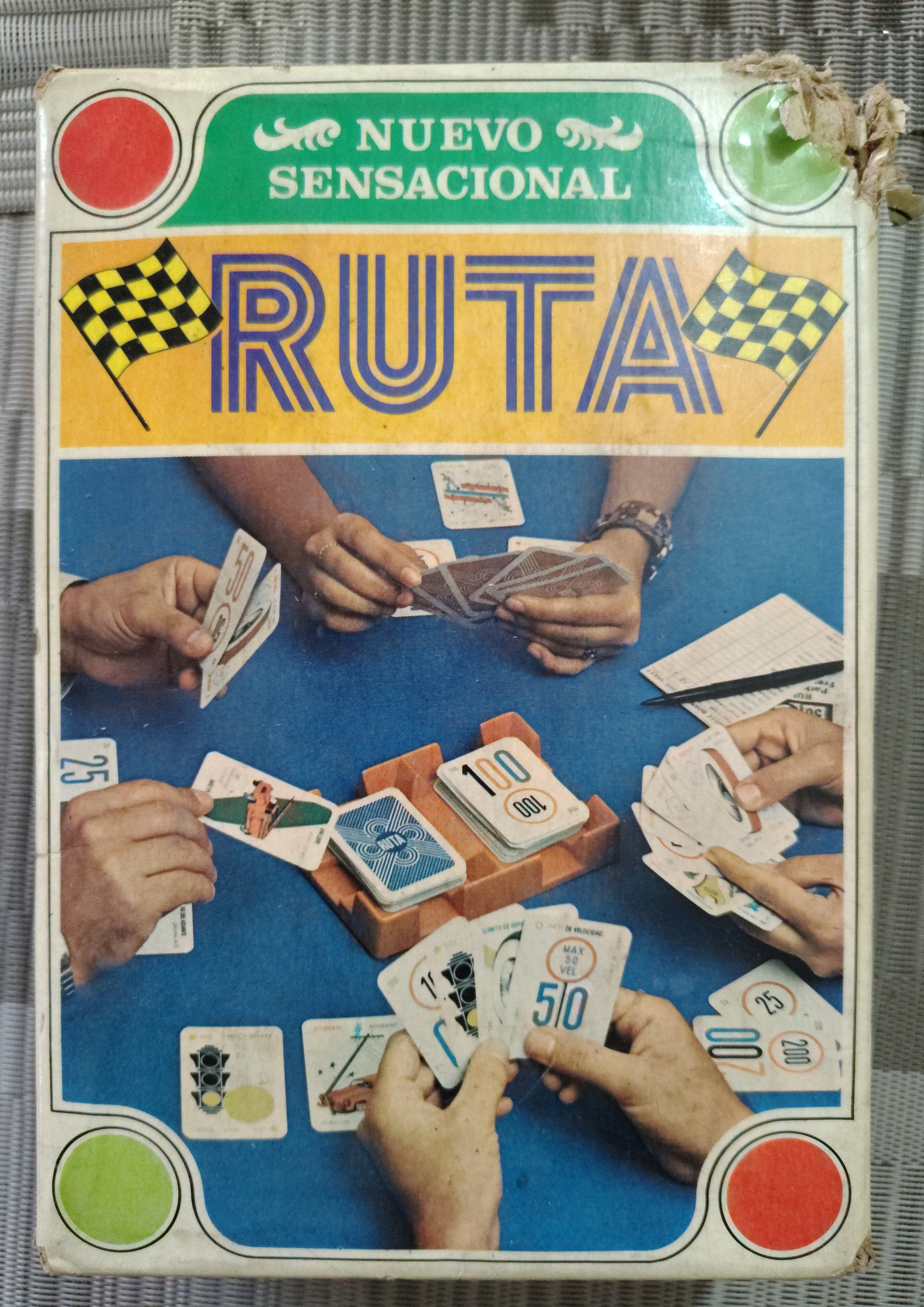 Juego de Mesa Tura Vintage Editorial Colina Completo con 108 Cartas y Manual Original