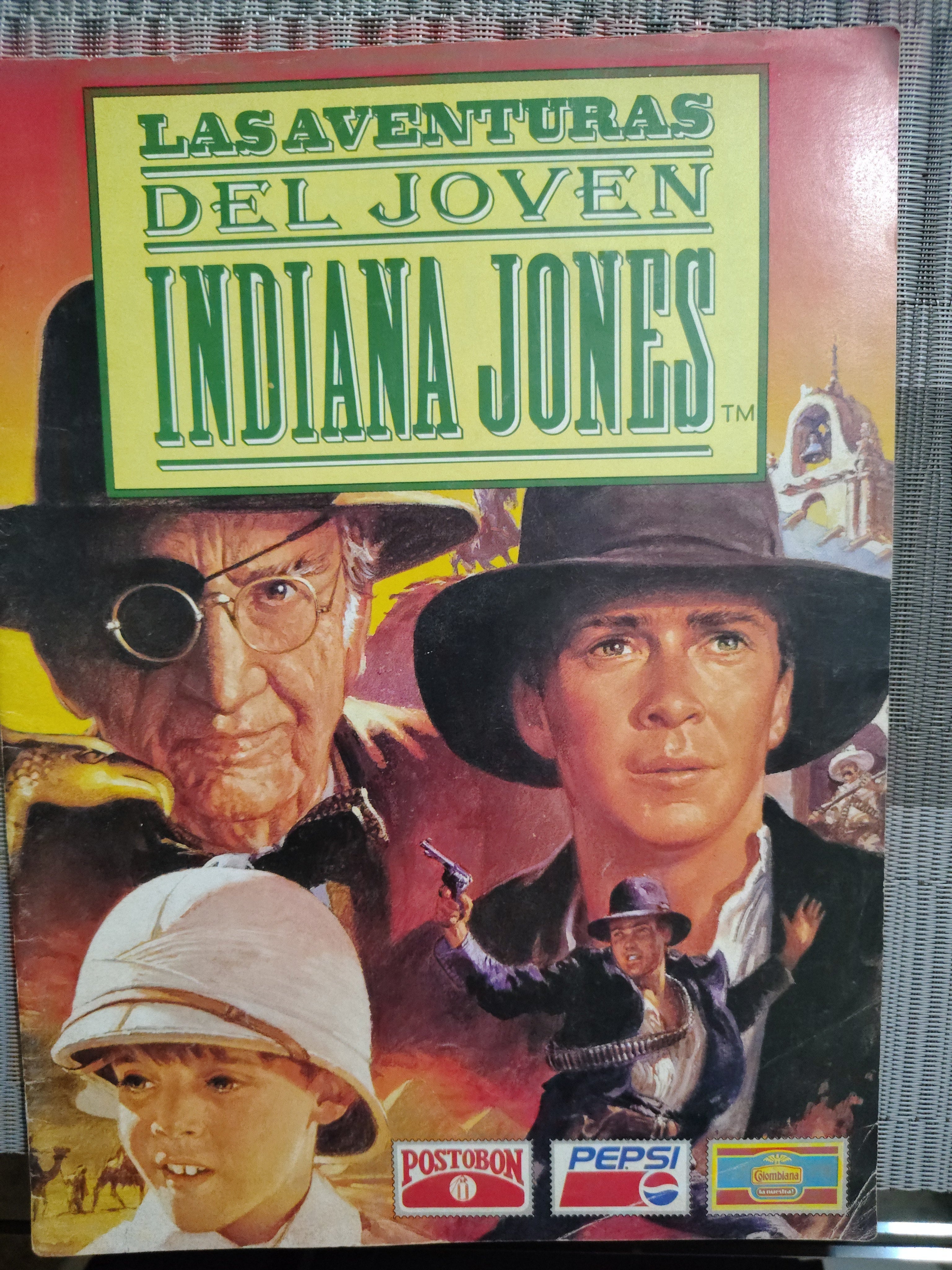 Álbum de Láminas Incompleto (Vintage 80s/90s) – Temática Indiana Jones y la Última Cruzada – Artículo de Colección / Segunda Mano