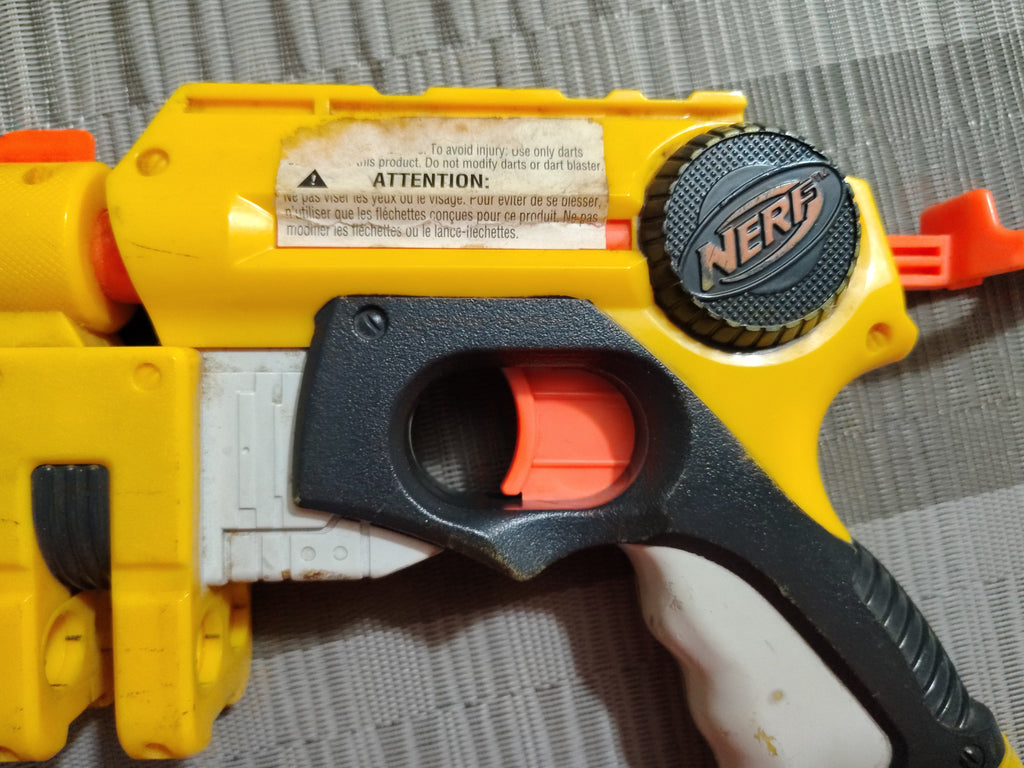 Lote de 3 Lanzadores de Dardos Foam Vintage Hasbro/Nerf – Para Reparación o Colección