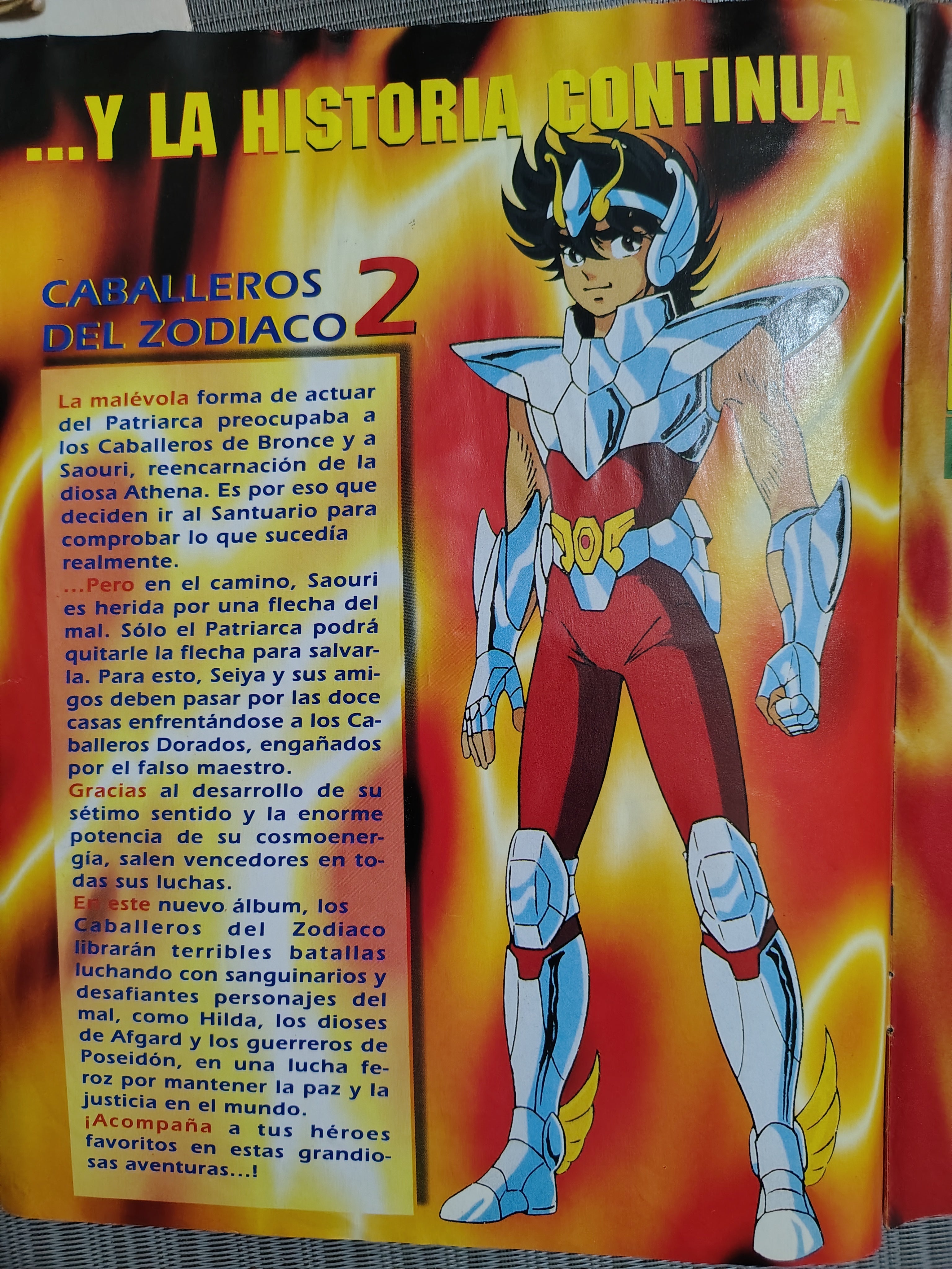 Álbum completo Caballeros del Zodiaco 2 vintage original ⚡📘