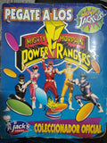 Lote de Tazos y Álbum Incompleto (Vintage 90s) – Power Rangers "Movi Jackos" Jack's Snacks – Segunda Mano