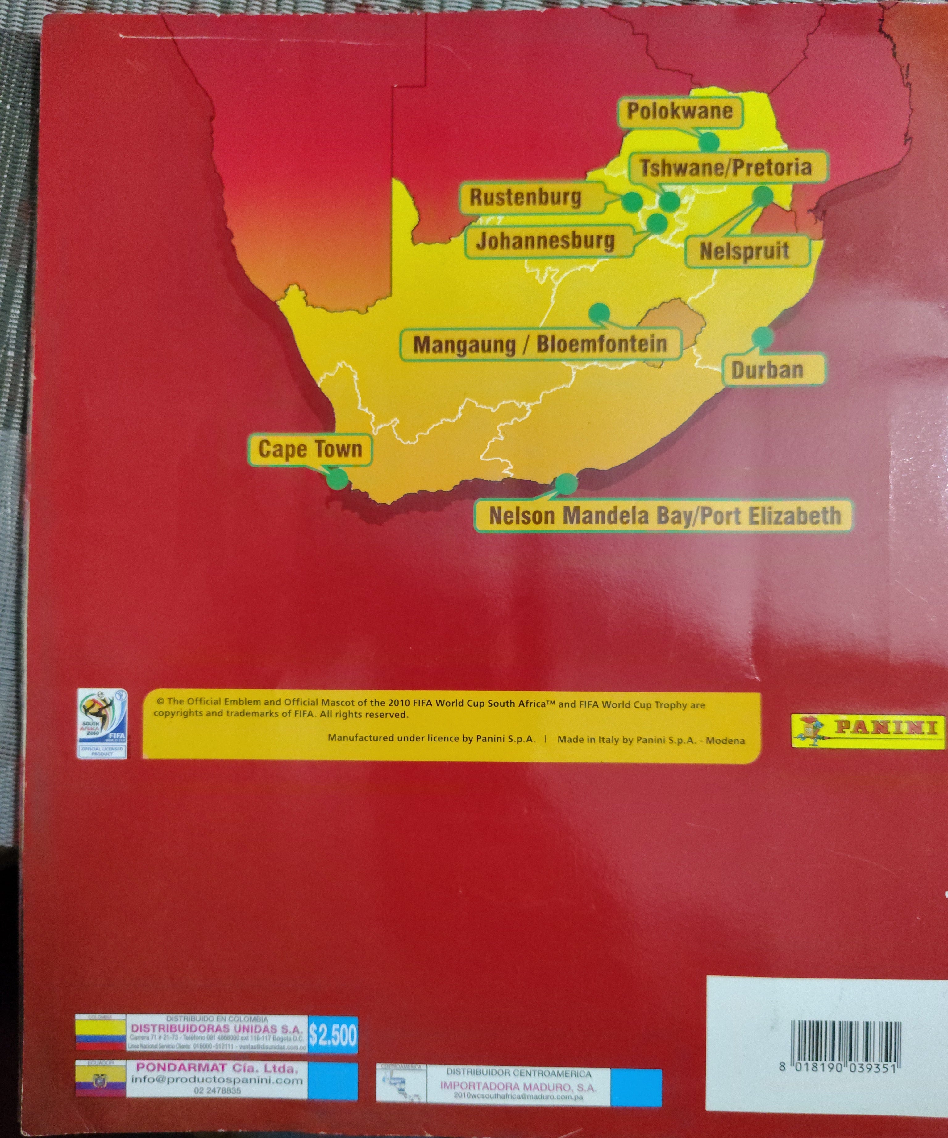 Álbum Panini Mundial Sudáfrica 2010 COMPLETO Original FIFA Colección