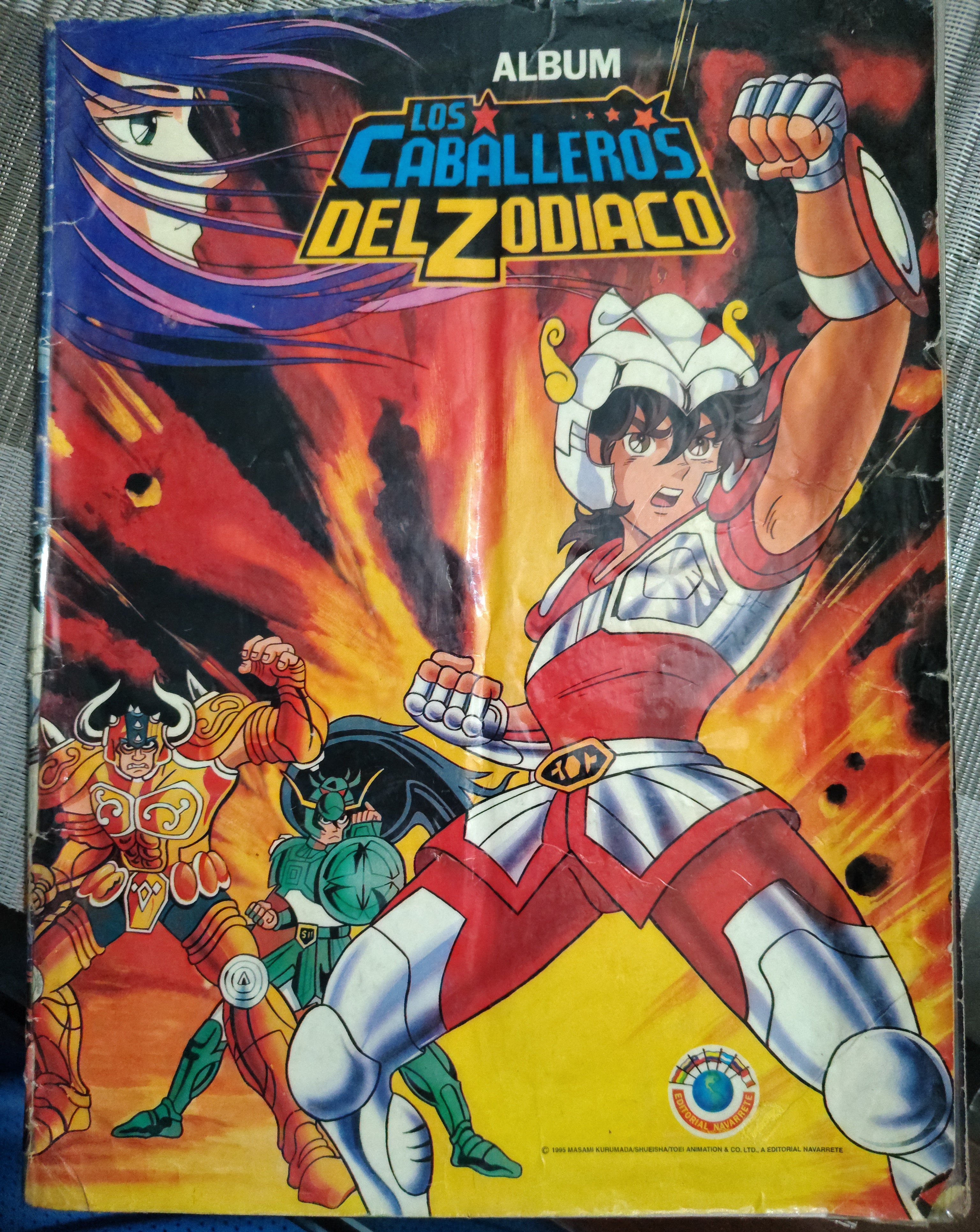 Álbum Caballeros del Zodiaco Original Editorial Navarrete Vintage Saint Seiya Colección