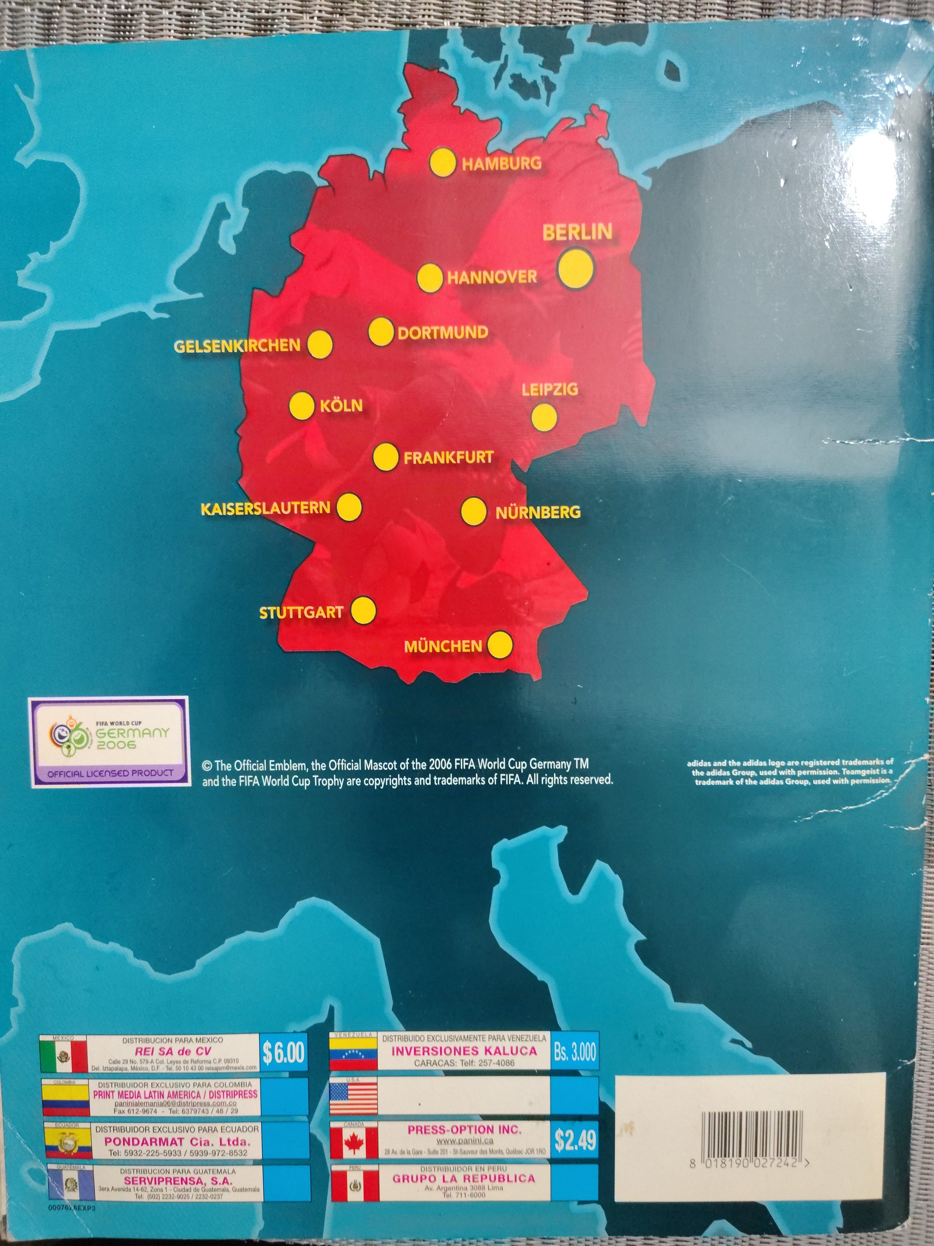 Álbum de Láminas Incompleto (Casi Lleno) – Mundial Alemania 2006 – Artículo de Colección Panini / Segunda Mano