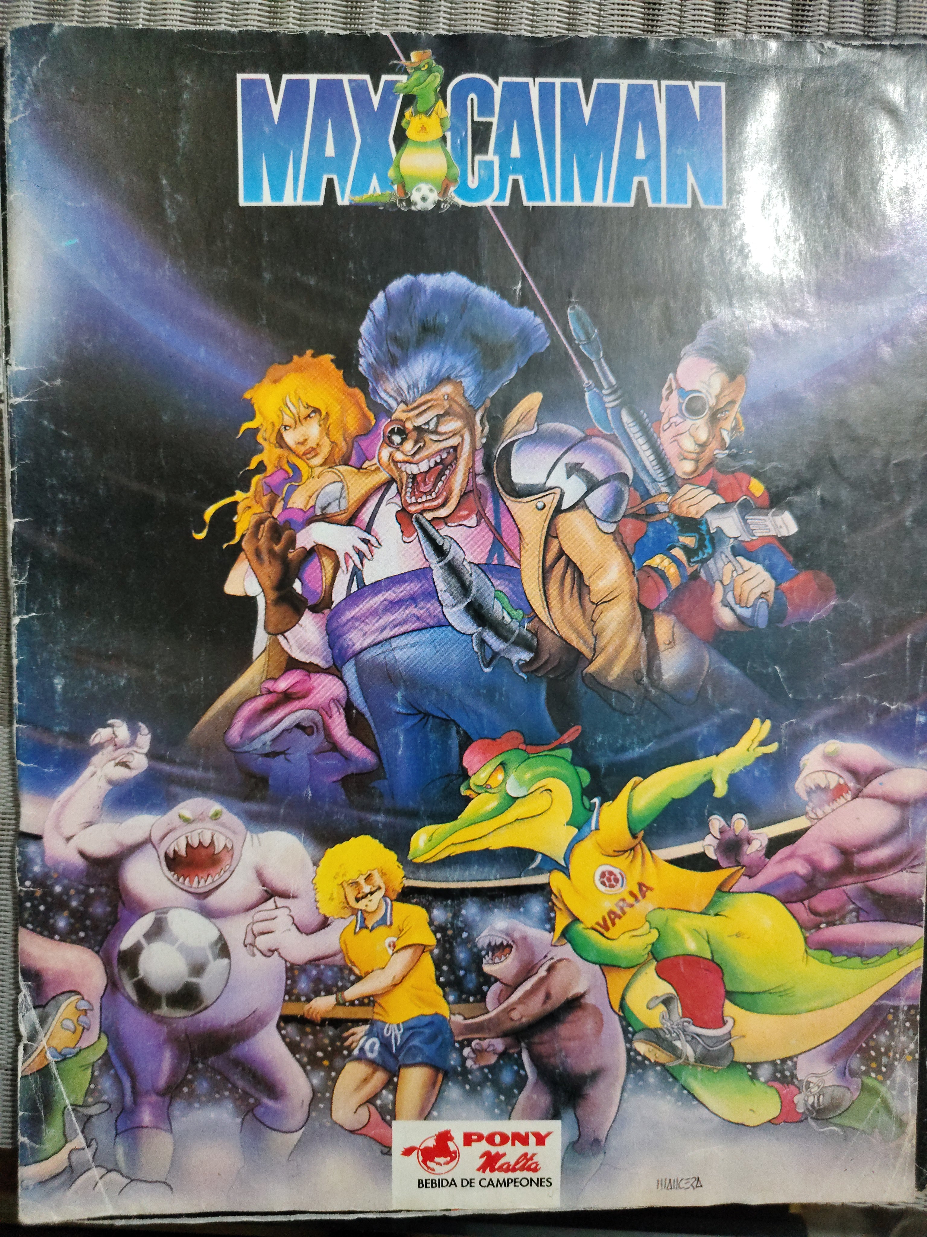 Álbum de Láminas Incompleto (1994) – Max Caiman / Promocional Pony Malta – Artículo Vintage de Segunda Mano