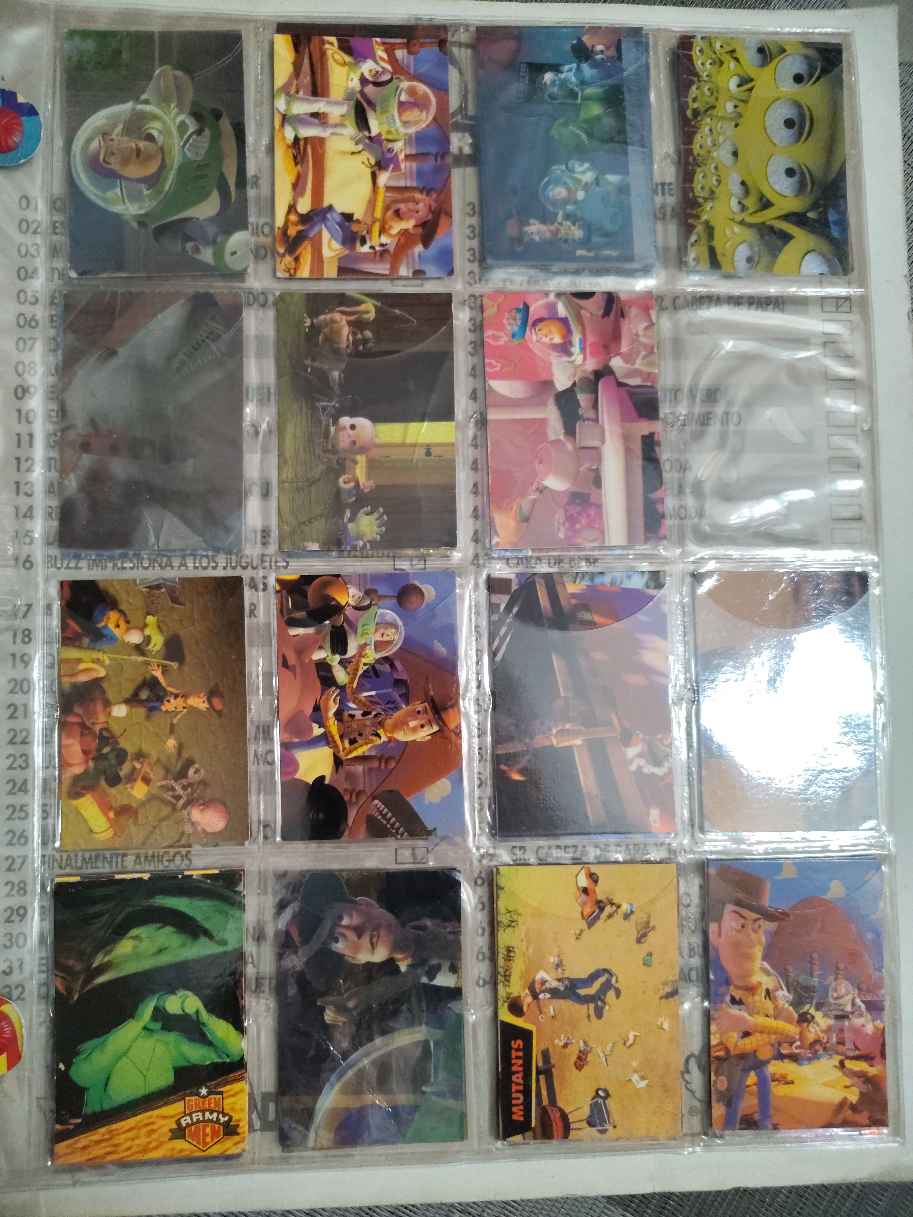 Álbum Toy Story Super Yupi Card + Tarjetas Originales Disney Pixar Colección Vintage
