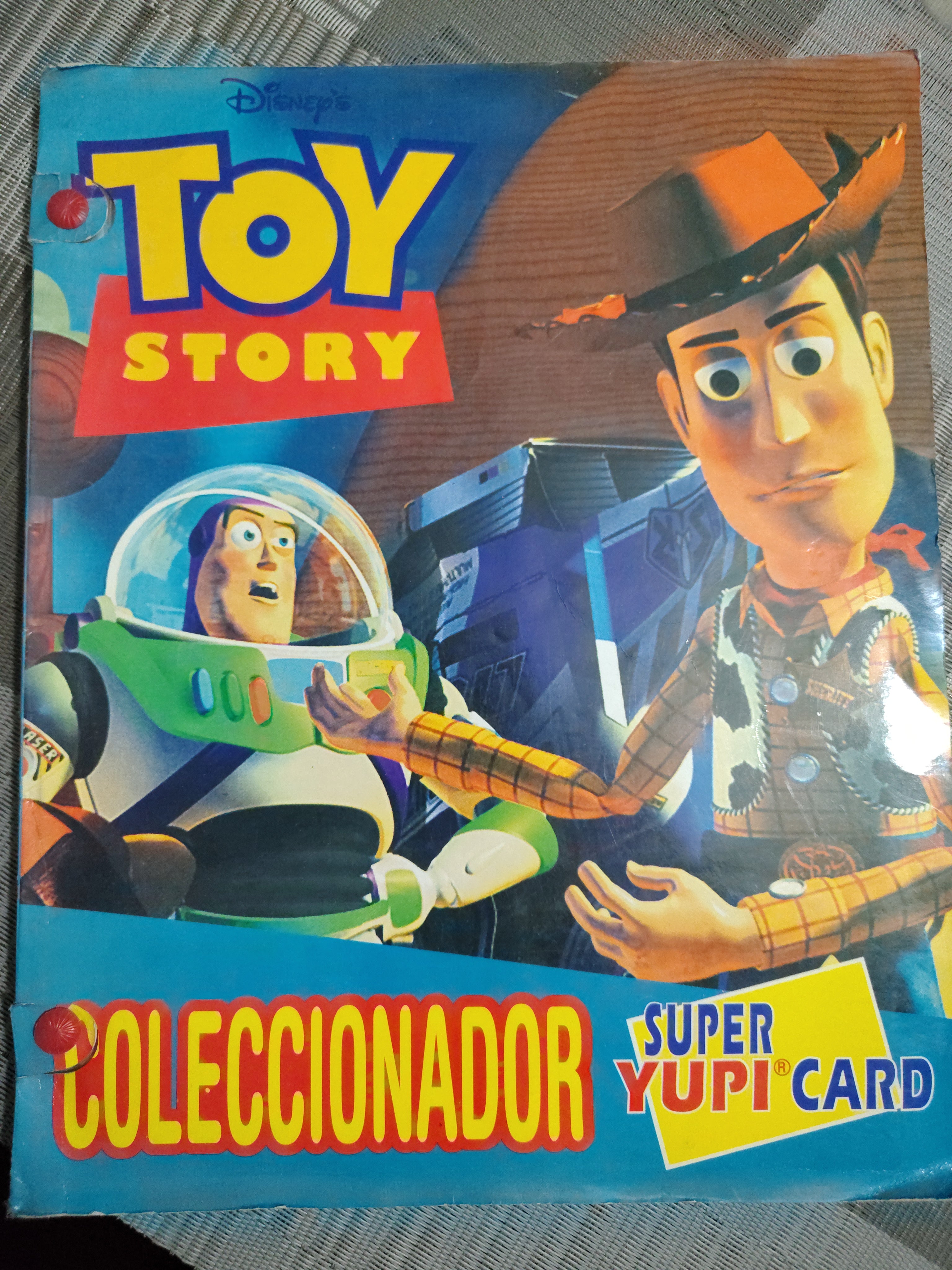 Álbum Toy Story Super Yupi Card + Tarjetas Originales Disney Pixar Colección Vintage
