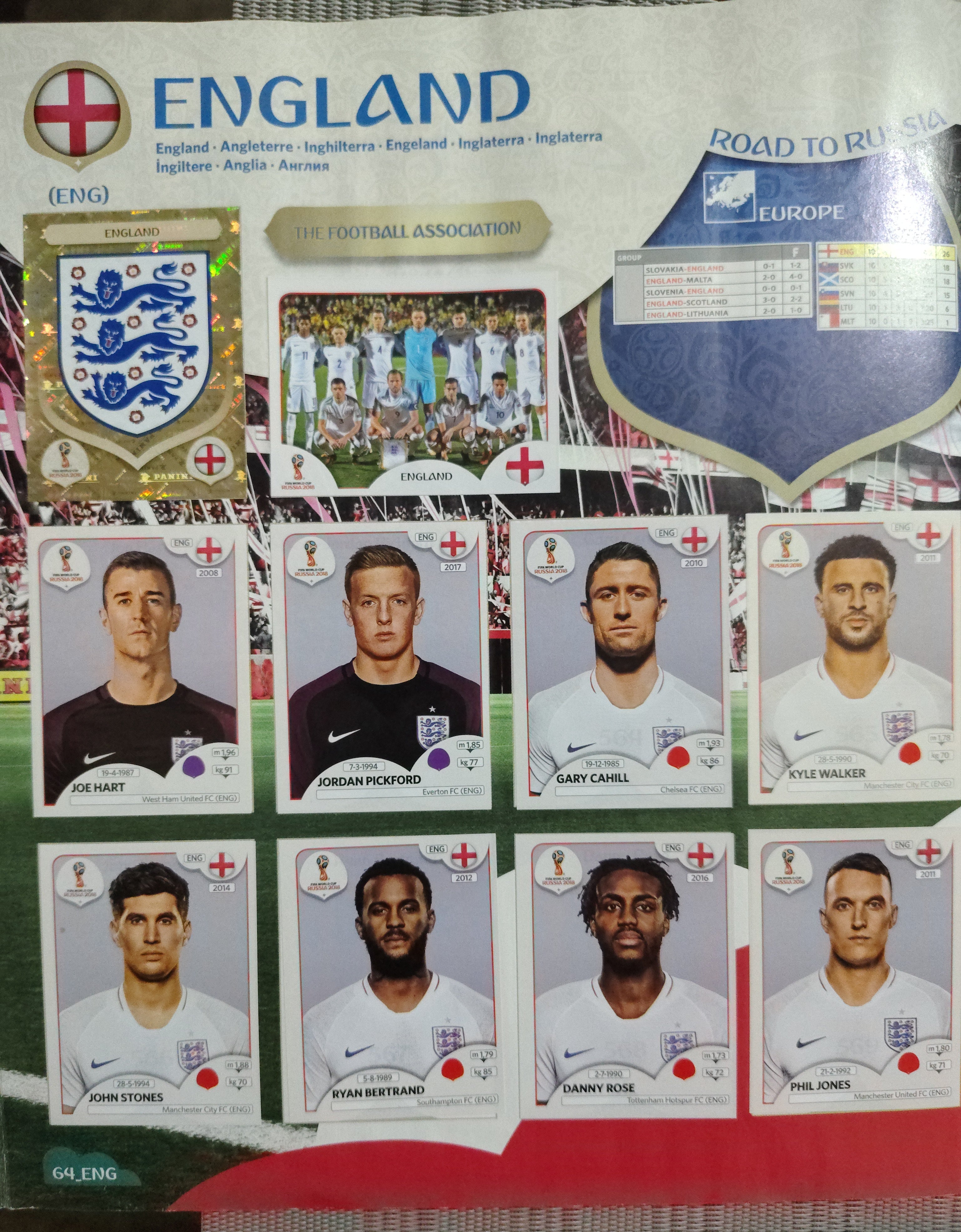 Álbum de Láminas Completo (100% Lleno) – Mundial Rusia 2018 (Ed. Colombia) – Artículo de Colección Panini / Segunda Mano