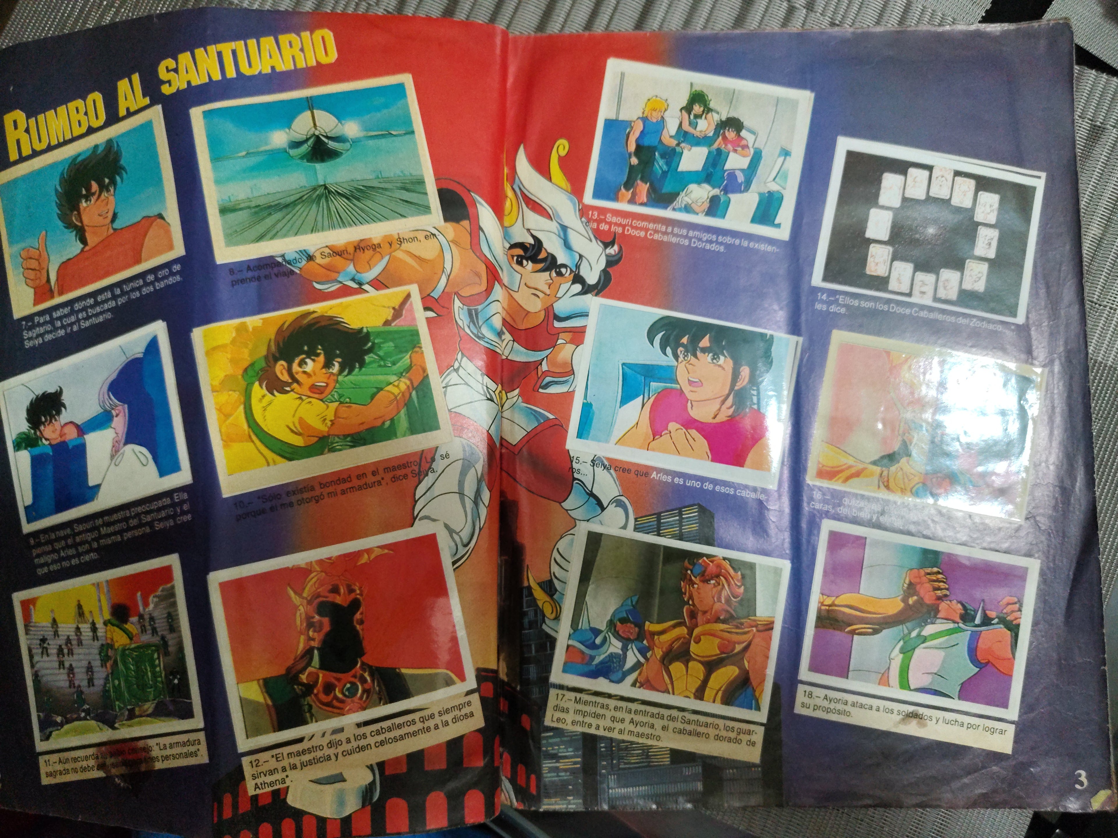 Álbum Caballeros del Zodiaco Original Editorial Navarrete Vintage Saint Seiya Colección