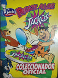 Lote de Tazos y Álbum Incompleto (Vintage 90s) – Caballeros del Zodiaco "Jack's Snacks" – Segunda Mano