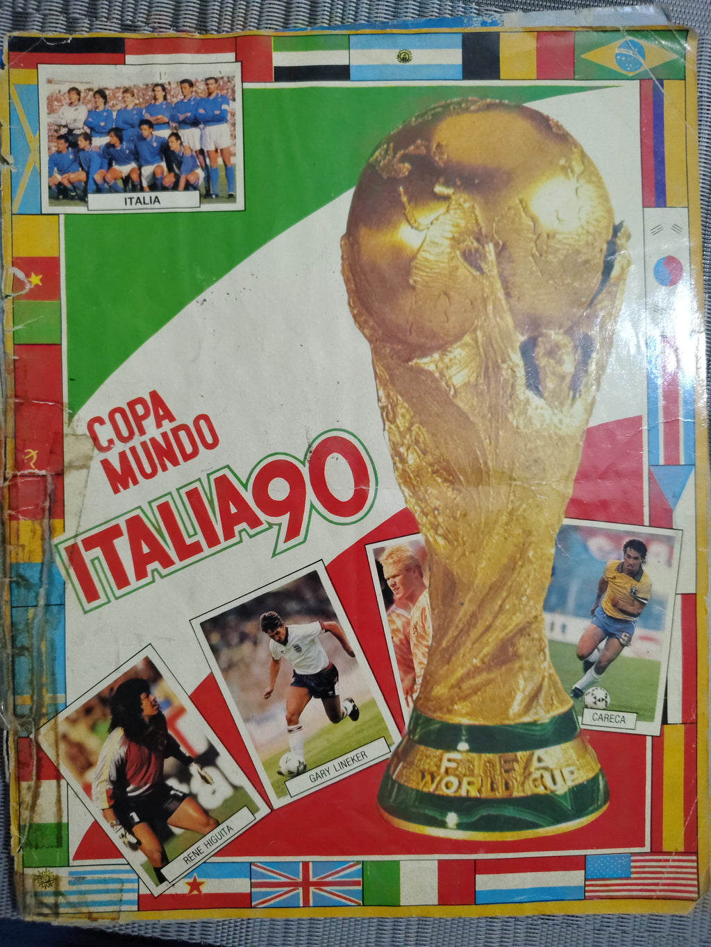 Álbum Copa Mundo Italia 90 vintage para colección / repuestos ⚽📘