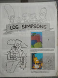 Álbum de Láminas Incompleto (1992) – Temática Los Simpsons (Edición Colombia) – Artículo Vintage para Restaurar / Segunda Mano