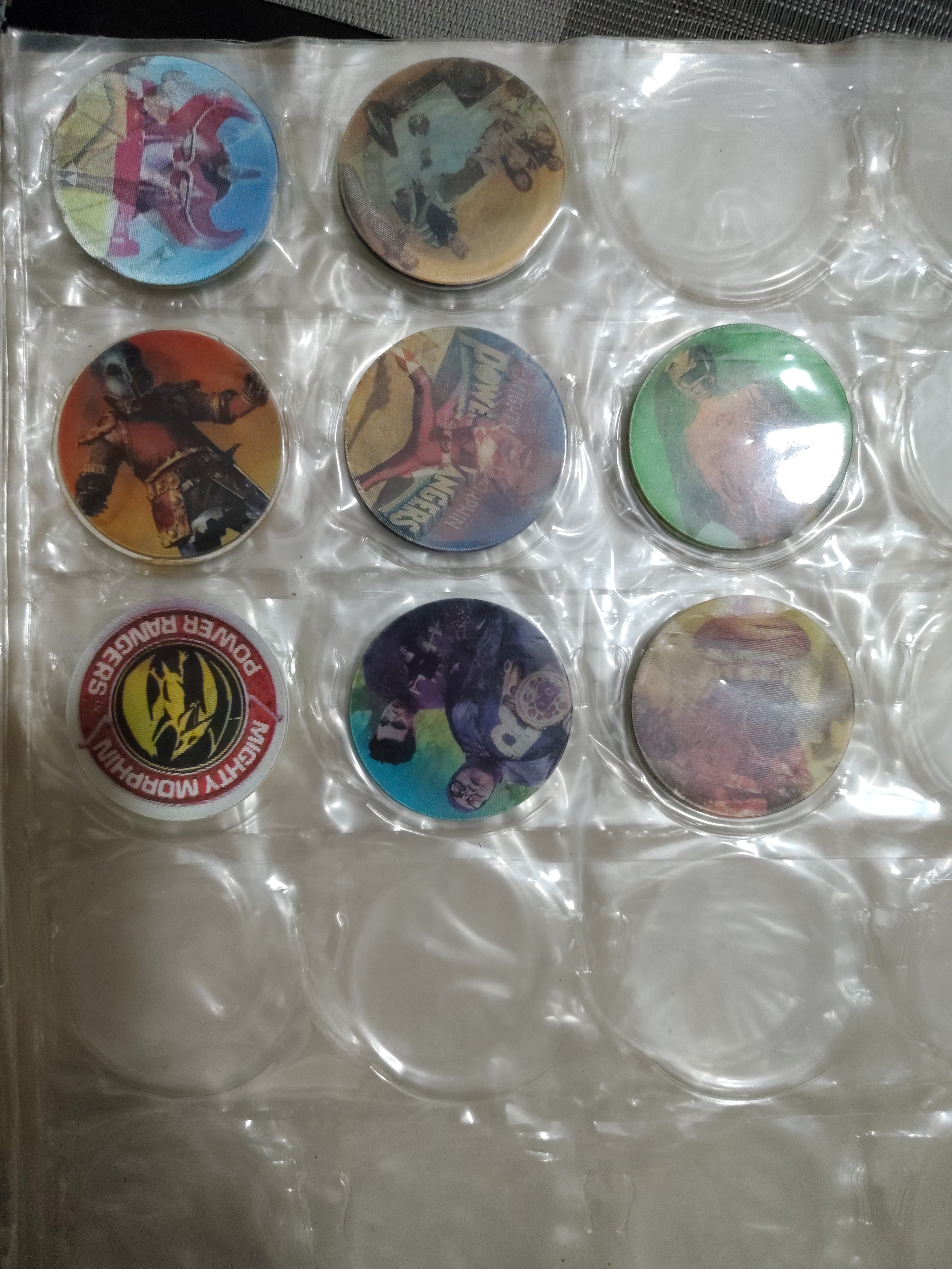 Colección Tazos Power Rangers + Álbum Original Jack’s Snacks Movi Jackos Vintage