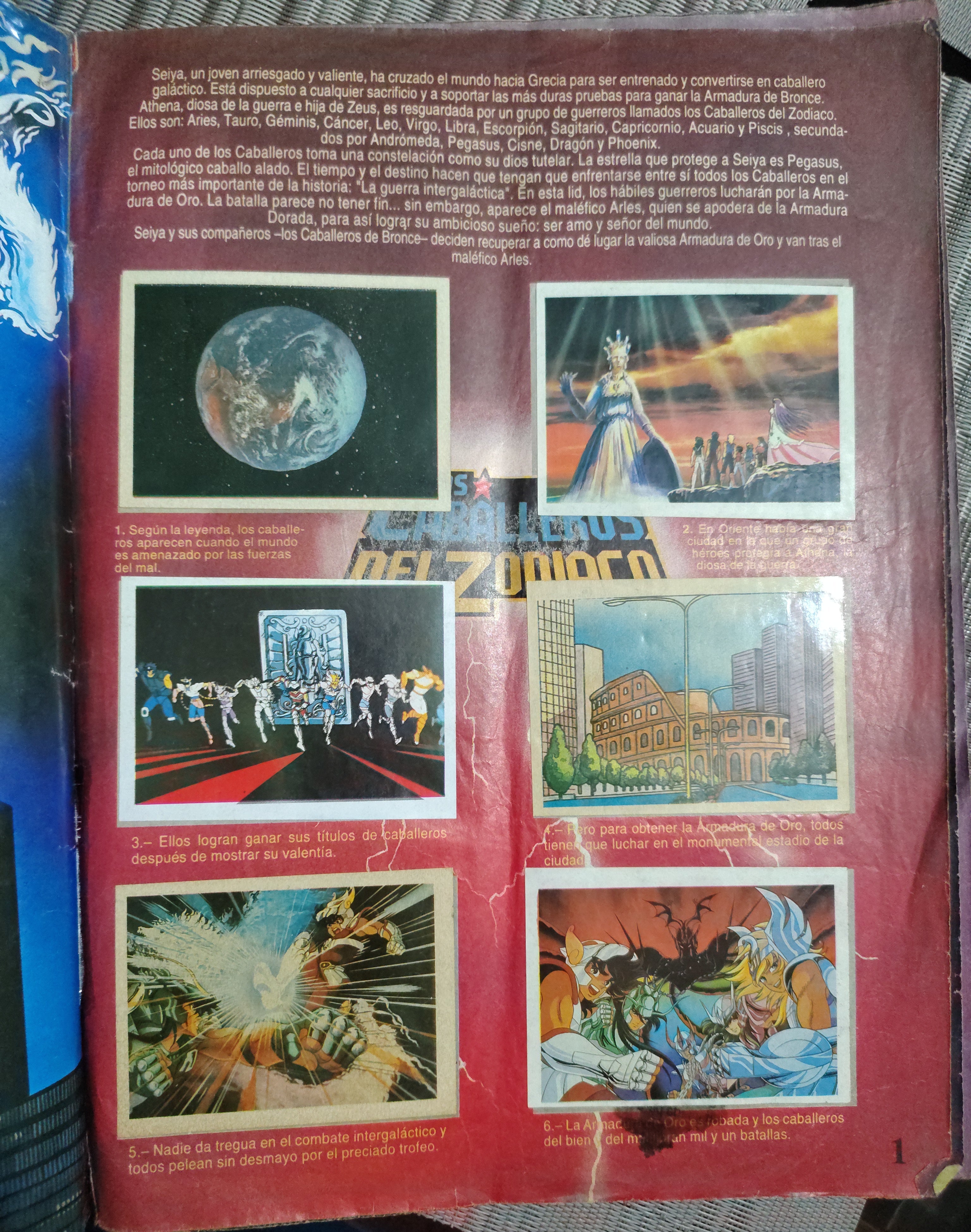 Álbum Caballeros del Zodiaco Original Editorial Navarrete Vintage Saint Seiya Colección