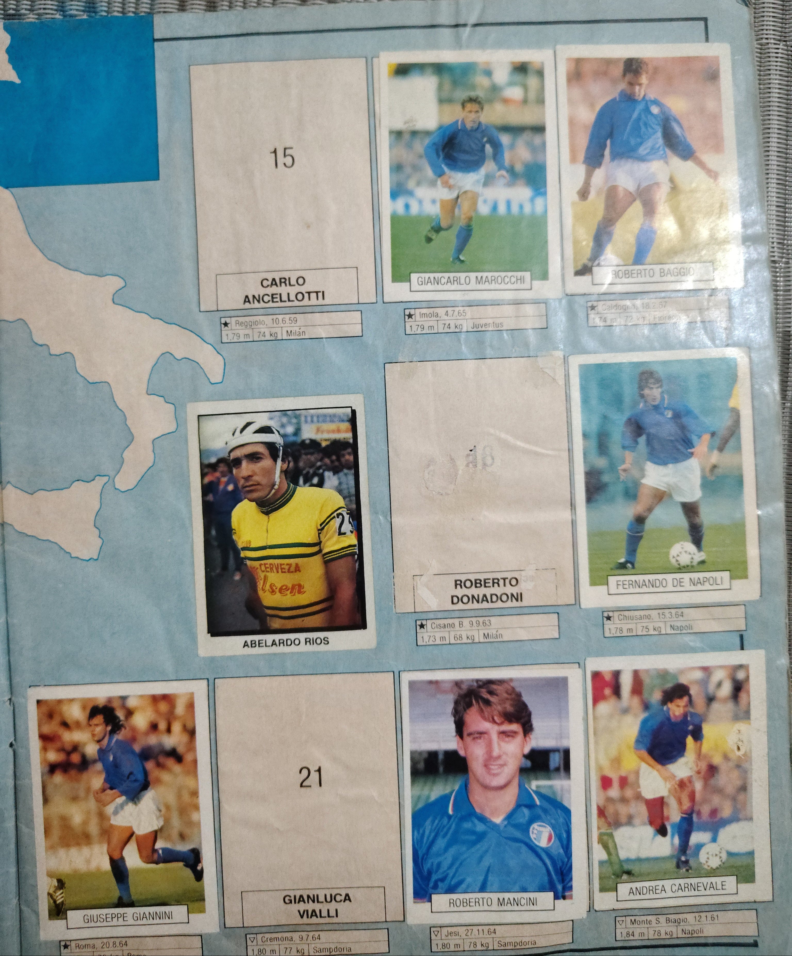 Álbum Copa Mundo Italia 90 vintage para colección / repuestos ⚽📘