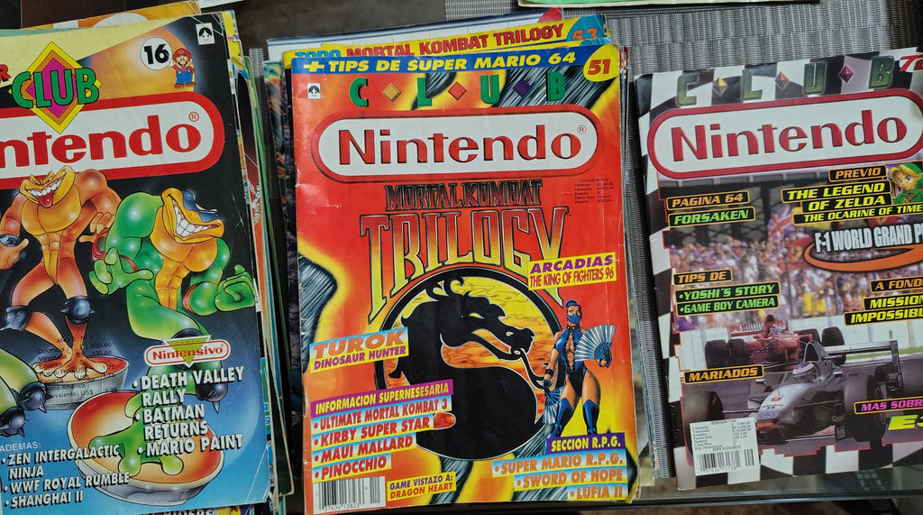 Lote de Revistas de Videojuegos Retro (Años 90/2000) – Colección "Club Nintendo" y Más – Artículos de Segunda Mano / Vintage
