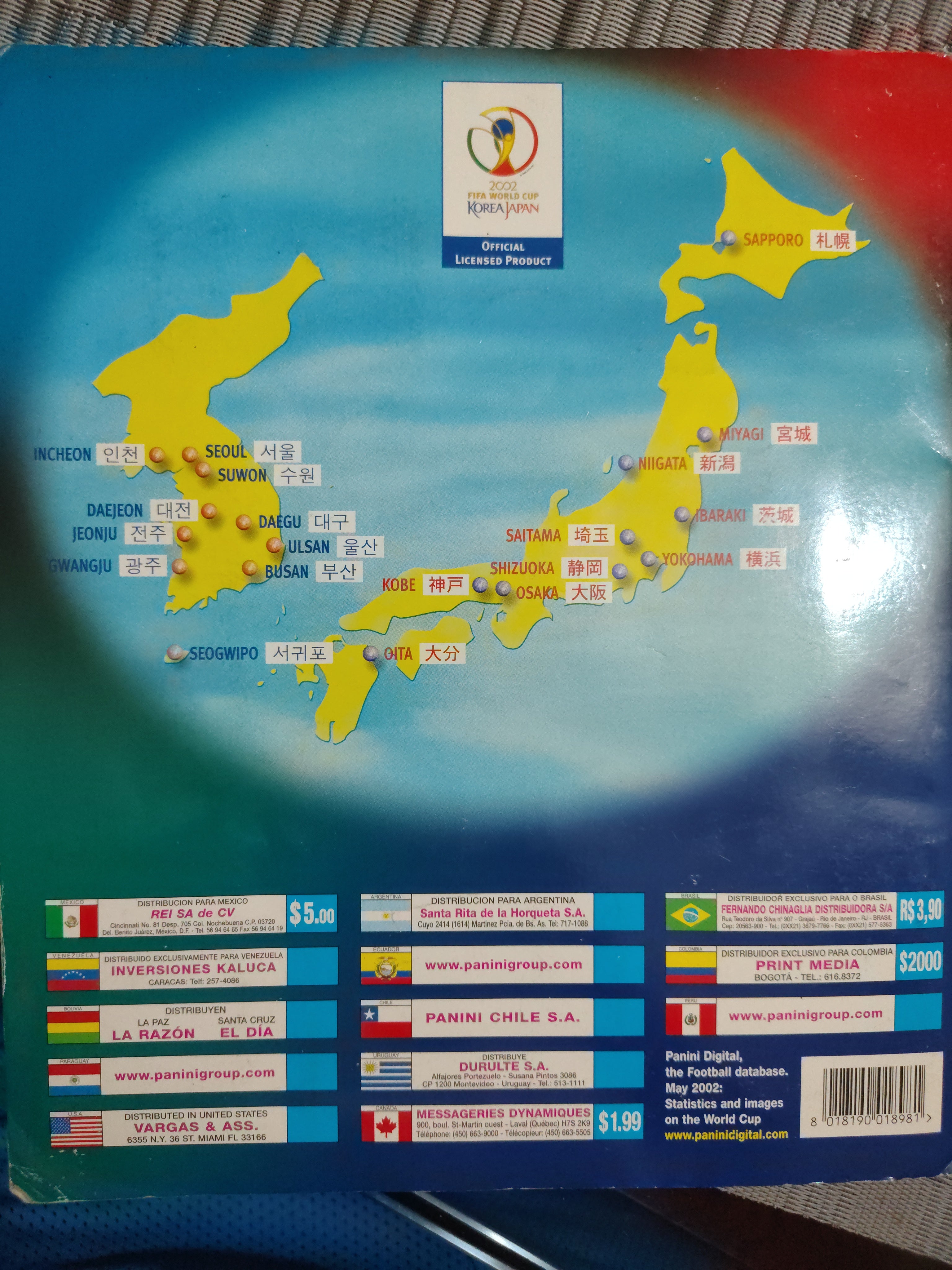 Álbum Panini Mundial Corea Japón 2002 COMPLETO Original FIFA Colección