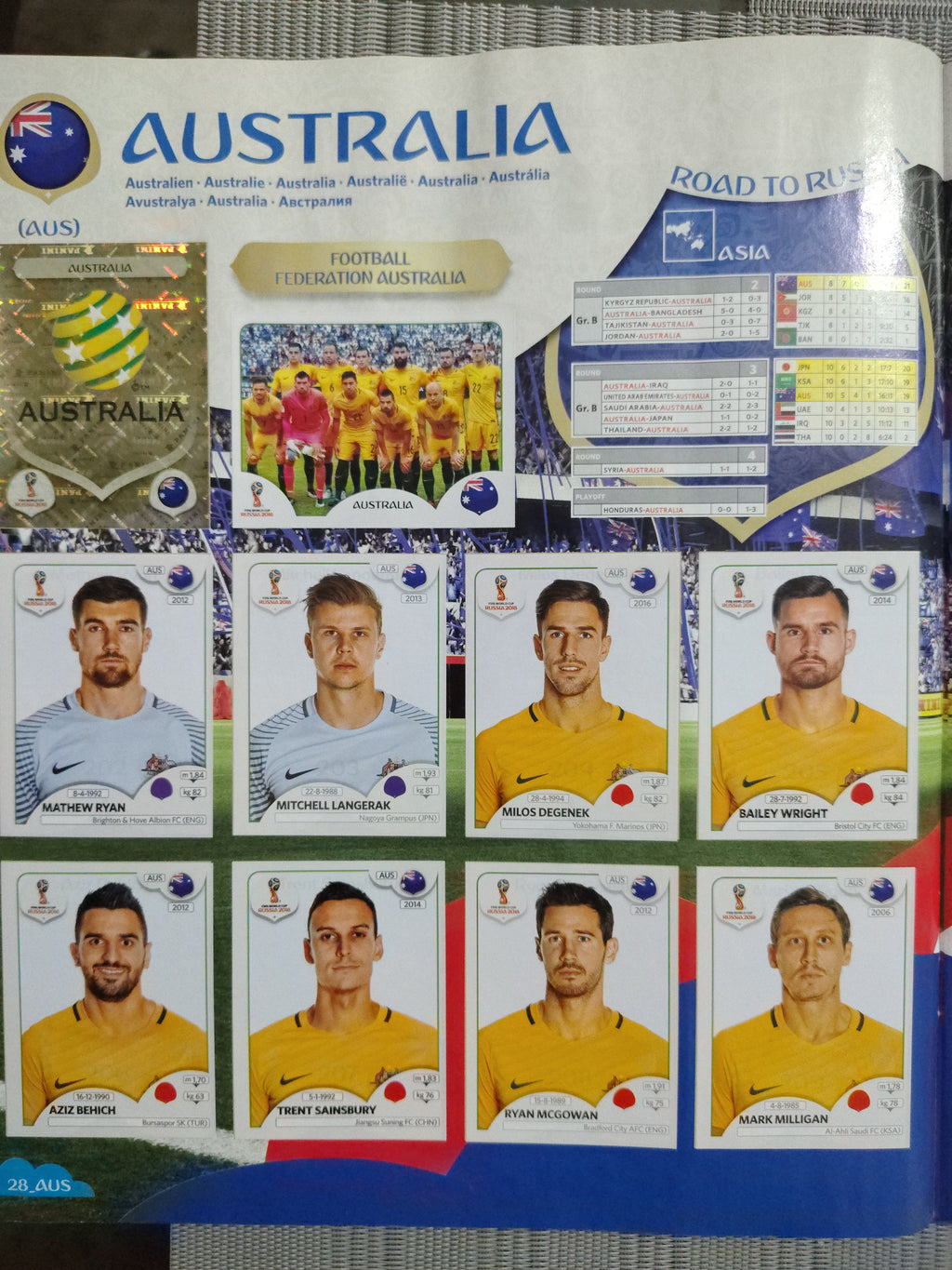 Álbum de Láminas Completo (100% Lleno) – Mundial Rusia 2018 (Ed. Colombia) – Artículo de Colección Panini / Segunda Mano