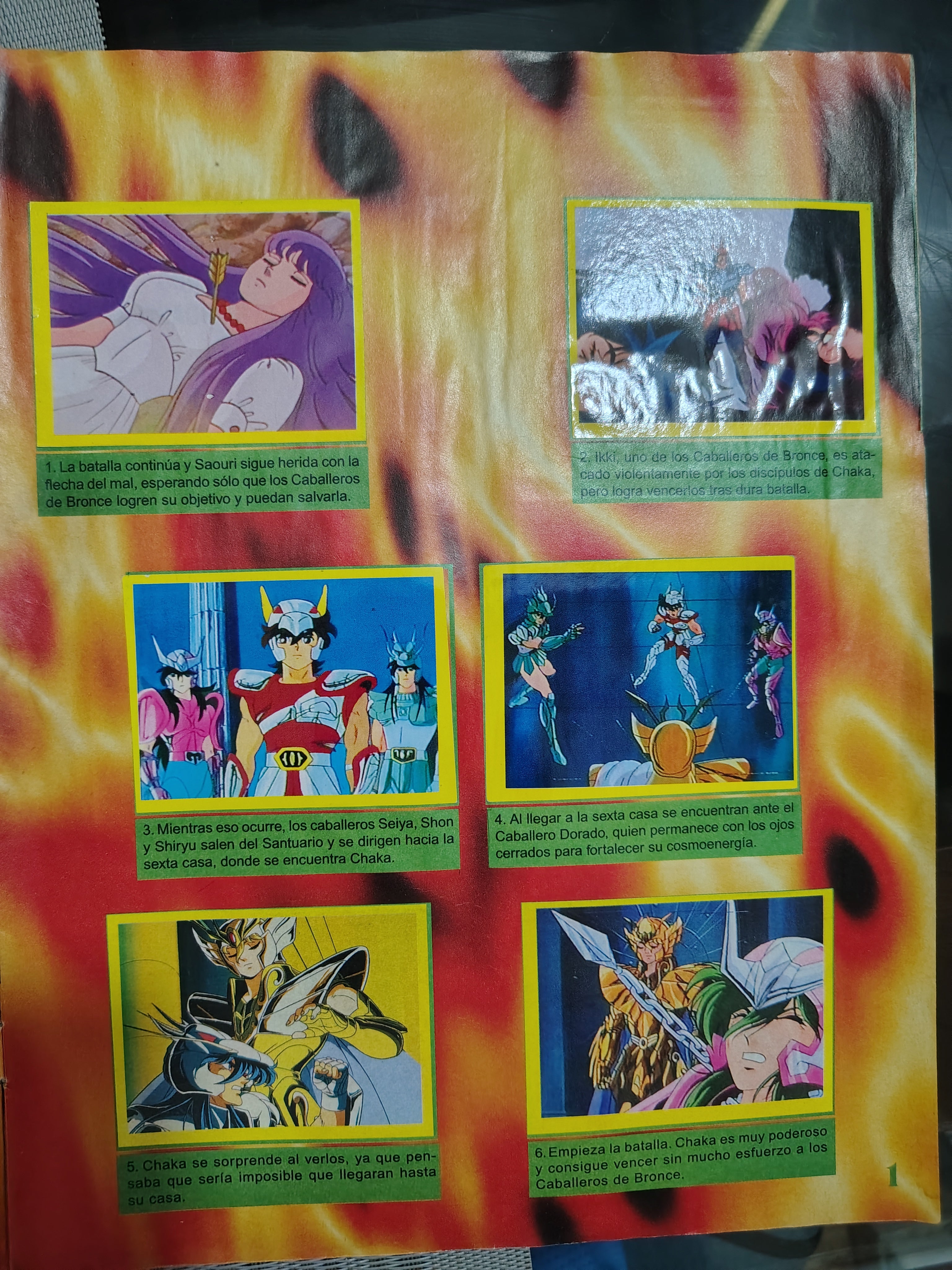 Álbum completo Caballeros del Zodiaco 2 vintage original ⚡📘