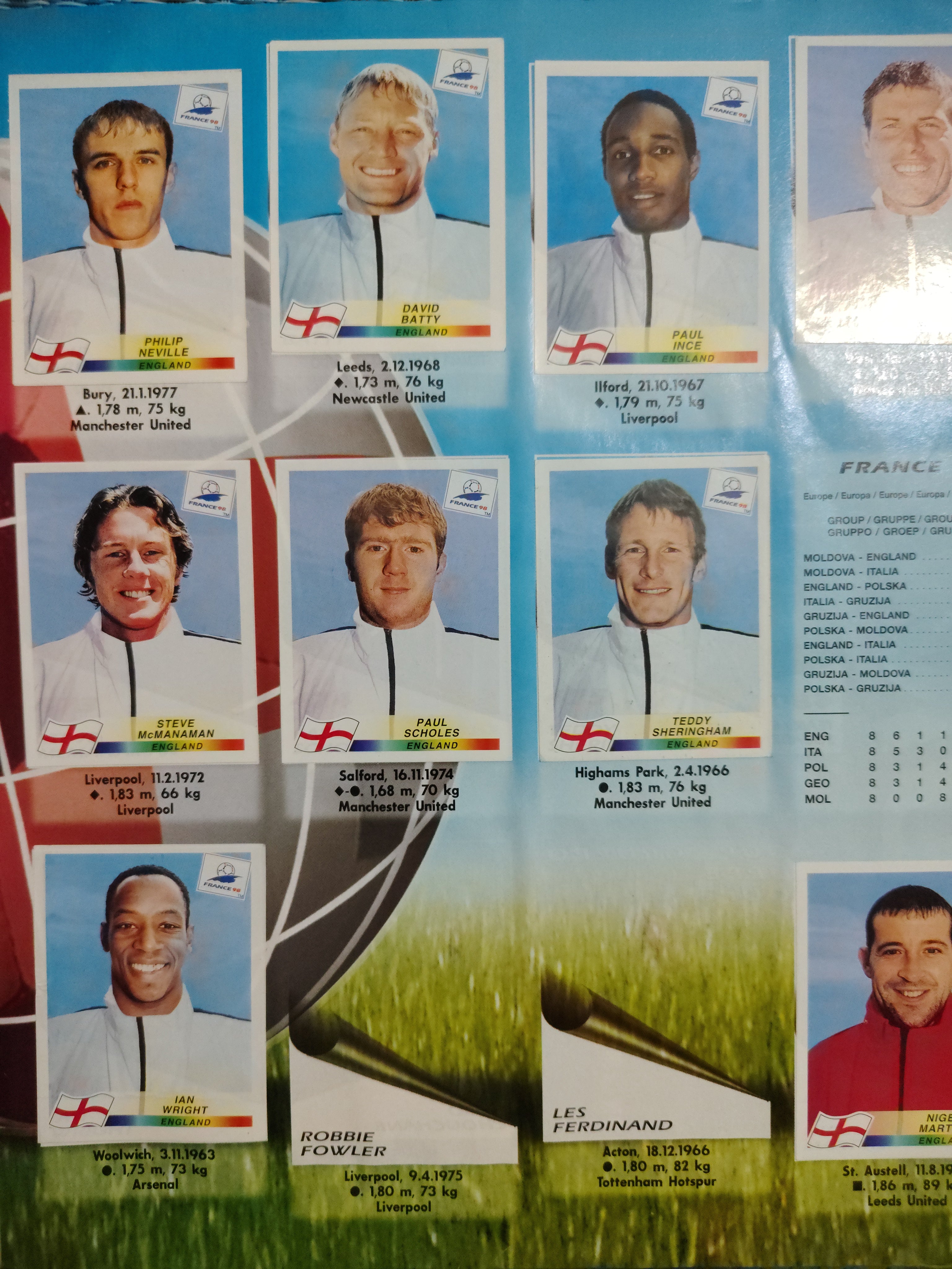 Álbum oficial de la Copa del Mundo FIFA World Cup France 1998, producido por Panini.