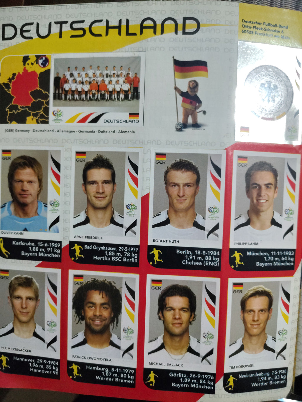 Álbum de Láminas Incompleto (Casi Lleno) – Mundial Alemania 2006 – Artículo de Colección Panini / Segunda Mano